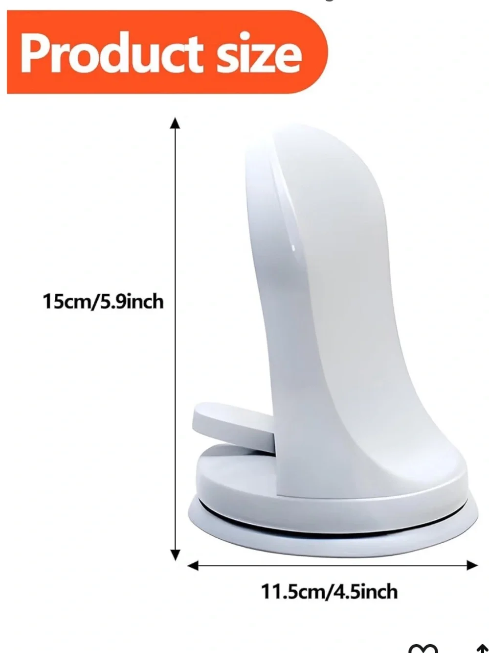 White Shower Foot Rest with Strong Suction 079